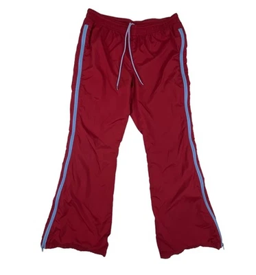 Tilt Red Light Blue Line Detail With Side Zipper Track Pants Size M - Image 1 of 4
