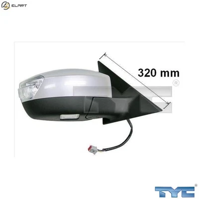 ESPEJO EXTERIOR FORD Q4WA 2.2L SEWA 2.3L QYWA 1.8L KLWA/TYWA 2.0L Foto 1 de 4