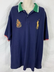 Polo vintage RALPH LAUREN - Polo uomo 4XB Big 4X SS con GRANDE pony + stemma - Foto 1 di 13