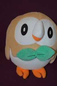 Rare Large Pokemon Center Rowlet 12" Plush Stuffed Owl I5 - Picture 1 of 4