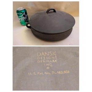 Dansk Designs Flammenstein braun Dänemark IHQ Kasserolle Deckel 10 Zoll 3 Quart - Bild 1 von 9