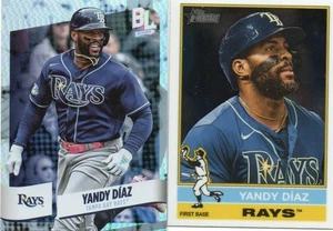 Yandy Diaz - 2025 Topps Heritage Chrome, 2024 Topps Big League (FOIL PARALLEL) - Picture 1 of 1