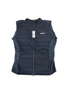 Turtleson Vest Mens Large Blue Full Zip Quilted Golf Performance Stretch - Picture 1 of 3