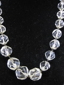 Vintage Crystal Beaded Choker Necklace - Picture 1 of 6