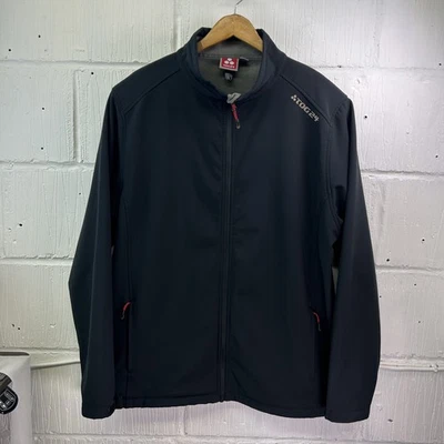 Mens TOG24 Softshell Jacket Black Full Zip Outdoor Hiking Windproof Coat XXL - Image 1 of 4