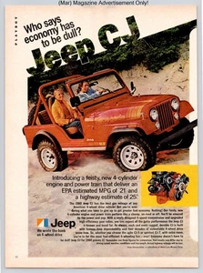 Jeep CJ Renegade Off-Road Adventure Rugged Focus Pubblicità Vintage 1980 - Foto 1 di 5