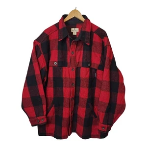Camisa de caza de lana a cuadros Woolrich Buffalo de colección chaqueta tareas granero trabajo para hombre 2X - Imagen 1 de 14