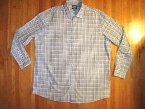 Apt 9 Slim Fit Premier Black/Green Check Dress Shirt 3XT 19-19 1/2" 38/39" New - Picture 1 of 7