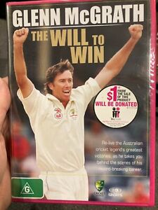 Glenn Mcgrath - The Will To Win NEW region 4 DVD (Australian sport / cricket)