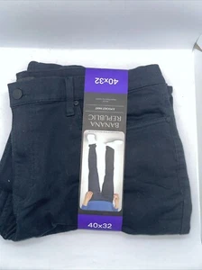 Pantalón Banana Republic Hombre 5 Bolsillos 40x32 Negro Verdadero - Imagen 1 de 3