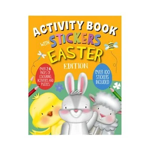 Libro de actividades de Pascua - 24 páginas 100 pegatinas rompecabezas para colorear - Eurowrap