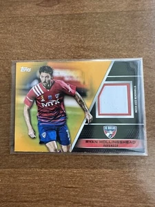 2022 Topps MLS Relics Ryan Hollingshead Game Worn Gold 2/50 Missing Jersey Patch - Picture 1 of 4