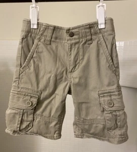 Wrangler Flex Size 4 Regular Boys Cargo Shorts Khaki Light Tan Cotton - Picture 1 of 12