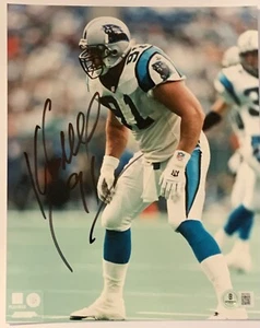 Kevin Greene signed Photo Charlotte Panthers 8x10 nfl beckett coa - Picture 1 of 6