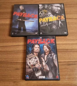 WWE Payback 3-Film Lot (DVD) 2014/2015/2016 - Wrestling WWF John Cena - Bild 1 von 7