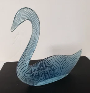 Vintage Abraham Palatnik große Acryl Lucite blauer Schwan Figur Skulptur 2960 - Bild 1 von 4