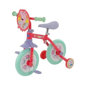 Peppa Pig Training Bike First 2 in 1 10" Bicycle Stabilisers Kids Balance - Picture 1 of 8