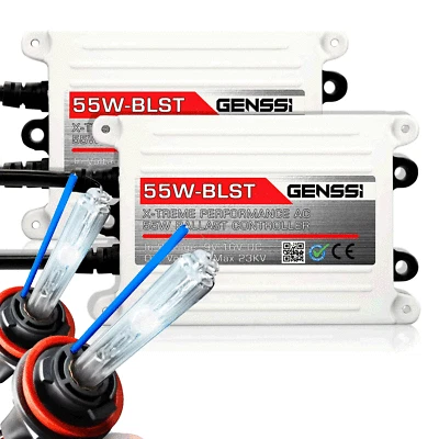 H11 Digital 6000K HID Conversion Kit Ballast Bulb German Technology USA 55W STD - Image 1 of 4