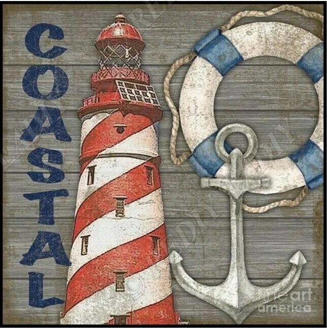 АЛМАЗНАЯ КАРТИНА/ТОЧКИ ИДУЩИЕ ПРИБРЕЖНЫЕ ПОЛНОСТЬЮ КРУГЛЫЕ СВЕРЛА 30 СМ X 30 СМ - Изображение 1 из 1