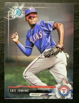 2017 Bowman Chrome Prospects BCP19 Eric Jenkins Texas Rangers - Image 1 of 2