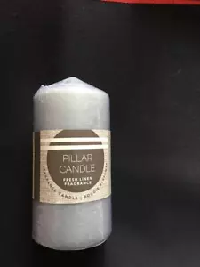 Nueva vela pilar perfumada 60 horas - 12 cm - Fragancia de lino fresco - Imagen 1 de 2