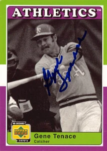 Gene Tenace autographed baseball card 2001 Upper Deck #6 UD Decade 1970s - Picture 1 of 2