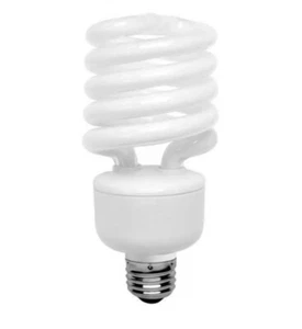 ⚡️TCP 28927277 Spiral CFL Lamp Light Bulb 27W- 100 Watt Equivalent E26 Meduim⚡️ - Picture 1 of 3