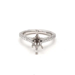 TACORI 0.60 Carat Round Brilliant H SI1 Diamond 18k White Gold Engagement Ring - Picture 1 of 8