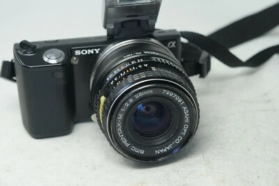 SONY E MOUNT ADAPTED 28MM F2.8 PENTAX SMC PRIME LENS ALL A7 NEX,A6000  - Image 1 of 4