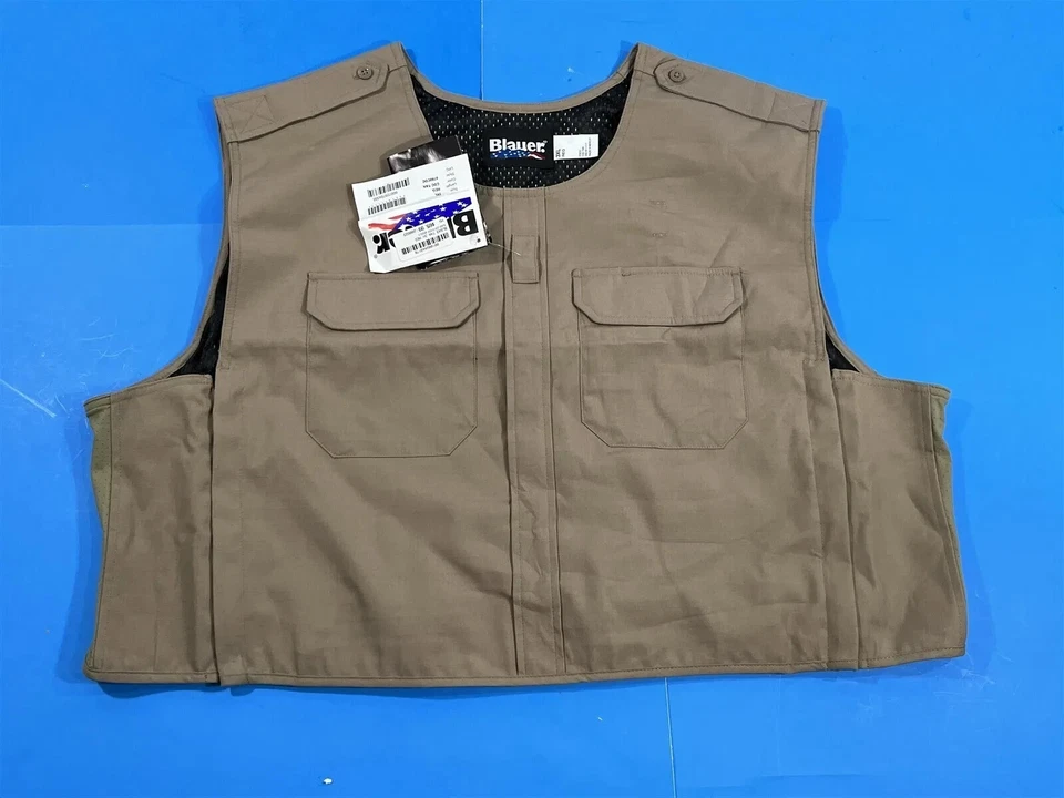 3XL BLAUER 8780CDC RIPSTOP B.DU ARMORSKIN VEST OUTER ARMOR CARRIER CDC TAN - Image 1 of 4