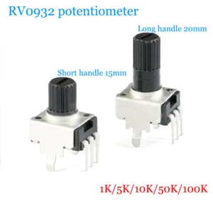 5pcs RV0932 potentiometer 1K/5K/10K/50K/100K vertical round shaft handle - Picture 1 of 5