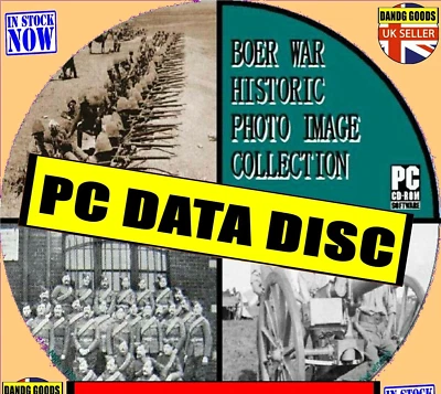 1000's OF HISTORIC & RARE BOER WAR PHOTO IMAGES COLLECTION MAPS BADGES PC-DVD - Image 1 of 4
