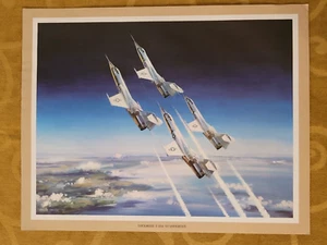 Lockheed 11x14 Lithograph Vintage Print Picture F-104 STARFIGHTER - Picture 1 of 5