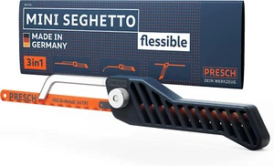 Presch Mini Seghetto per Metallo Flessibile 300Mm - a Mano 3 in 1 Con Lama - Imp - Foto 1 di 8