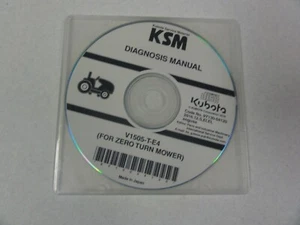 Kubota KSM V1505-T-E4 Zero Turn Mower Diagnosis Manual CD - Picture 1 of 4