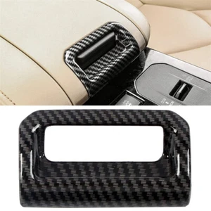 For Toyota Highlander 2020-2022 Carbon Fiber Armrest Box Switch Panel Cover Trim - Picture 1 of 5