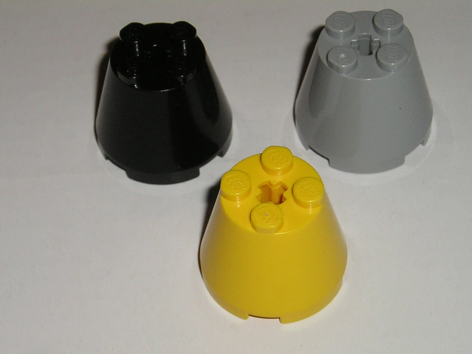 Lego  2x  Kegel Cone Stein 3x3x2 mit Kreuzloch 6233 Farbauswahl (M 1)  - Bild 1 von 1