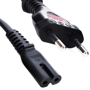 Stromkabel Euro Netzkabel EU Stecker Strom Anschluss Kabel TV Radio Netzkabel - Bild 1 von 6