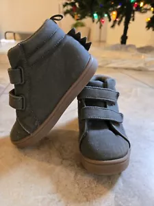 Baby Gap Baby Boy Army Green Canvas Sneakers  Size 10 - Picture 1 of 6