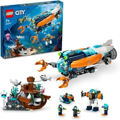LEGO City Deep Sea Exploration Boat Christmas Gift 60379 Toy Block Present New - Image 1 of 4