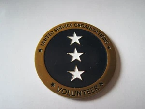 USO Volunteer Family Home & Country Challenge Coin - Picture 1 of 2