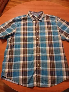 Camicia Tommy Bahama Jeans Island Artigianale Uomo XL Moderna Manica Corta Bottoni - Foto 1 di 8