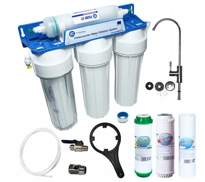 Aquafilter 4 stage under-counter water system filter with UF membrane FP3-HJ-K1 - Image 1 of 4