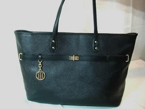 VERKAUF!!! NEU: Tommy Hilfiger Helen Tragetasche mit Top-Griff, schwarz Einzelhandel $ 128,00 - Bild 1 von 8
