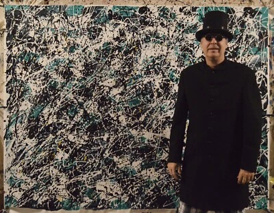 Jackson Pollock inspired￼￼, ￼Painting 81” X 62” Extra Large, Full Fathom Five￼ - Image 1 of 4