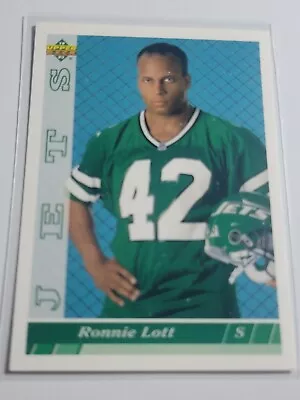 RONNIE LOTT 1993 Upper Deck #463.  JETS - Image 1 of 2