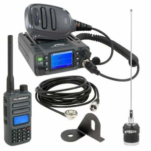Jeep Radio Kit GMR25 Waterproof GMRS Mobile Radio and GMR2 Handheld W/ Antenna - Picture 1 of 9