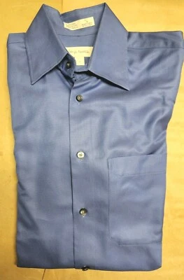 Men's Nordstrom Long Sleeve Blue Button-Down Smart-Care Wrinkle-Free Shirt S - Image 1 of 4