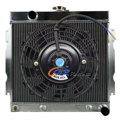 Radiador de aluminio + ventilador para Dodge Charger Coronet Station 1965-1969/Plymouth Fury Foto 1 de 4