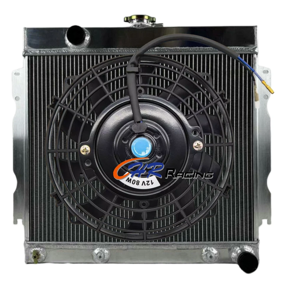 Radiador de aluminio + ventilador para Dodge Charger Coronet Station 1965-1969/Plymouth Fury Foto 1 de 4